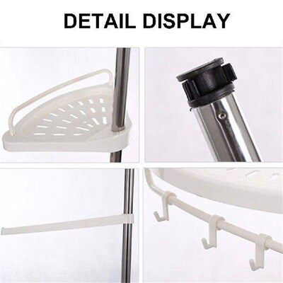 Bathroom Shelf Household WC Wall Corner No Drill