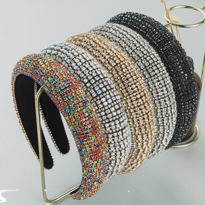 Headbands for Women Girls Shiny Luxury Rhinestone Hairband