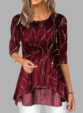 2020 Spring summer Fashion Elegant Plus Size Fashion Women D