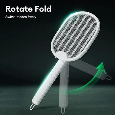 Foldable Electric Mosquito Killer Fly Swatter Trap USB Recha