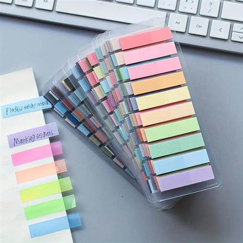 200Pcs Sticky Tabs for Annotating Books, Page Markers Clear