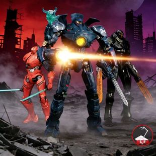 环太平洋机甲发危险复仇流浪者光合金可动手办玩具模型暴风赤红