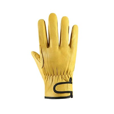 Work Gloves Leather Workers Work Welding Safety Protection G