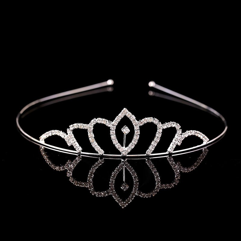 Childrens Diamond Headband Fashion Cute Princess Crown Head