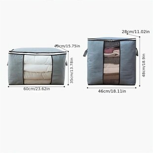 Large Capacity Foldable Storage Bag for Clothes and Quilts w