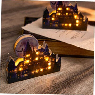 Halloween Castle Led Luminous Ornaments Party Decorations De