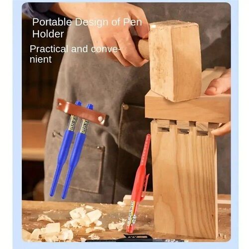 1-6Pcs 45mm Waterproof Long Head Nib Deep Hole Markers Pen T