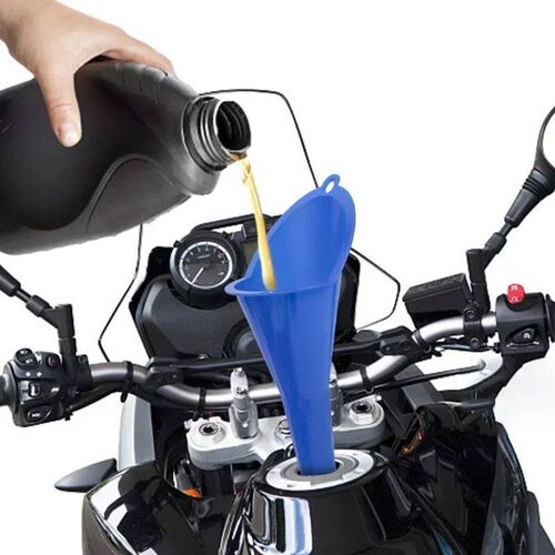 Car Long Stem Funnel Gasoline Oil Fuel Filling Tools Anti-sp