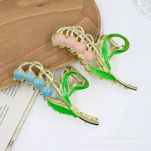 Elegant  Of The Valley Flower Metal Clip, High-End Forest St