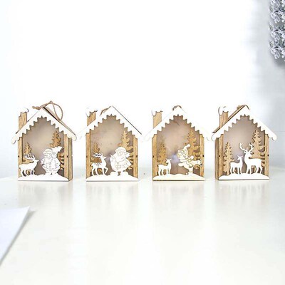 Jubilee new Christmas decoration wooden Christmas snow dome