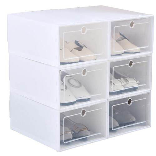 5pc sets of thickened transparent shoes box shoe storage box