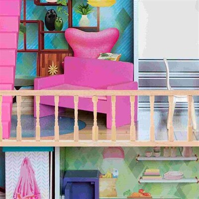 30 5x75cm Wooden Fence Miniature DIY House 1/12 Furniture