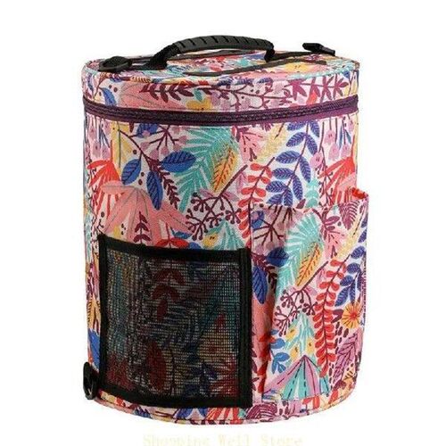 KX4B 600D Oxford Cloth Round Hand Embroidery Pick-up Bag