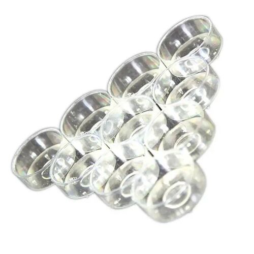100 Pcs Plastic Candle Holder Candle Holder Candle Cup Clear