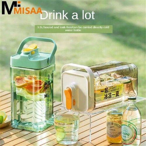 Drinking Bottle Storage Tank Can Carry Drink 3.5l Seal