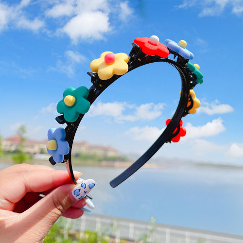Cute Flower Hair Band for Girls Child Hair Clip Handmade Str