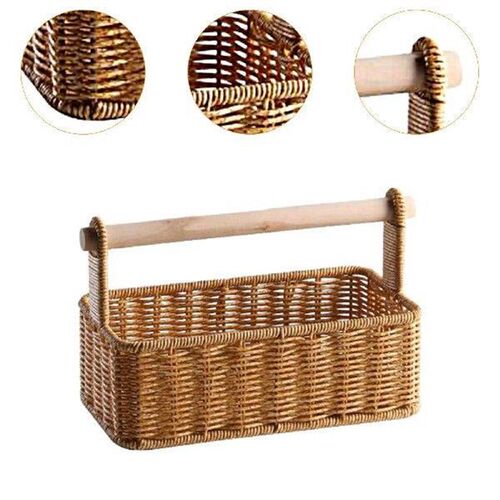 Portable Storage Basket Cutlery Organizer for Bedroom