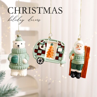 Santa stocking presents Goodie bags Christmas decorations