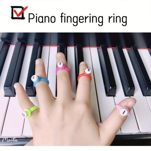 Finger Rings for Piano Fun Teaching Aid Note Name Rings Musi