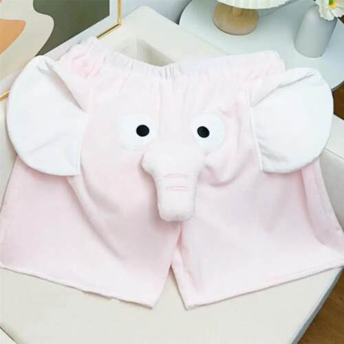 Lounge Pyjama Shorts 3D Ears Trunk Cartoon Lovely Elephant L