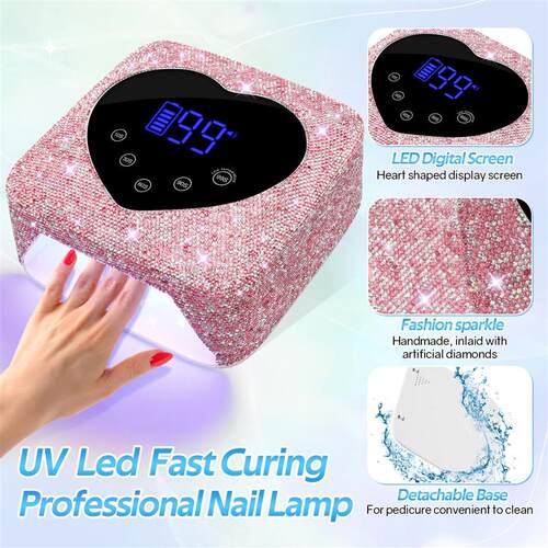 Rechargeable 72W UV LED Nail Lamp For Nails 30LEDS Wireless