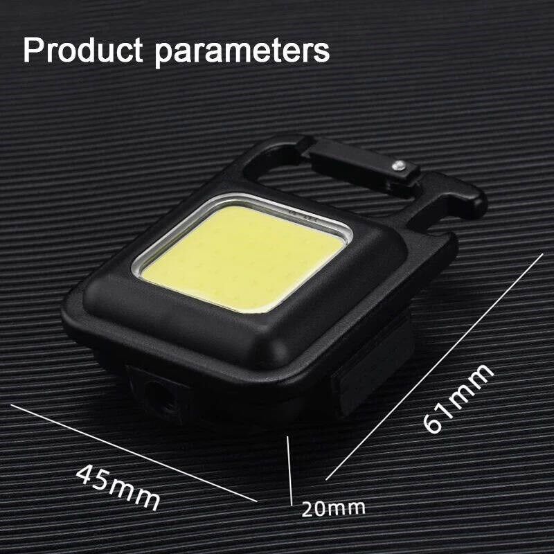New Portable Mini LED Flashlight Work Light Pocket Flashligh - 实物图