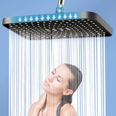 1pc High Pressure Rainfall Shower Head, Luxury Bathroom Show