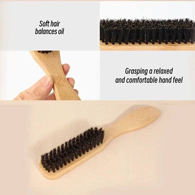2pcs Hair brush styling comb Barbershop bristle cleaning bru