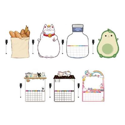 Magnetic Whiteboard Cartoon Fridge Magnets Erasable Writing
