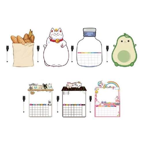 Magnetic Whiteboard Cartoon Fridge Magnets Erasable Writing