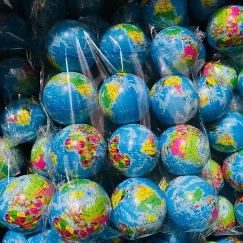 Earth Squeeze Balls Soft Foam Globe Stress Relief Squeeze To