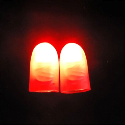 2Pcs Props Random Novelty Funny LED Light Flashing Fingers K