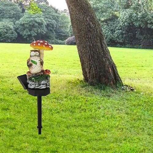 Solar Mushroom Lights For Outside Solar Fairy Statue LED