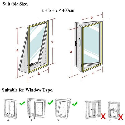 AirLock Window Seal for Portable Air Conditioner,400 Cm Flex