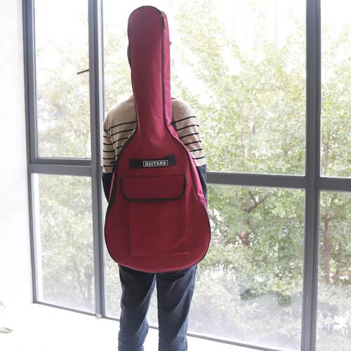 40/41 Inch Waterproof Oxford Fabric Guitar Case Gig Bag Doub