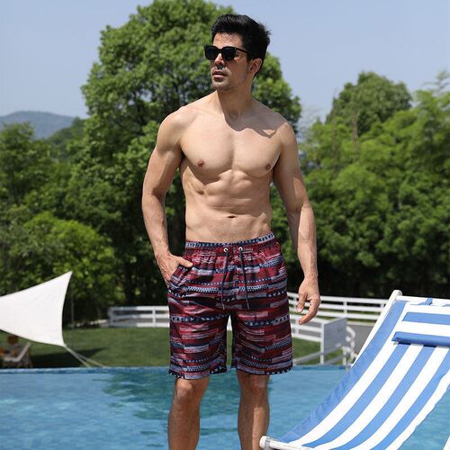 Beach Pants Mens Beach Pants Striped Printed Shorts Mens C