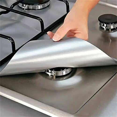 4 Piece Anti Fouling Anti Oil Cleaning Pad Gas Stove Protect