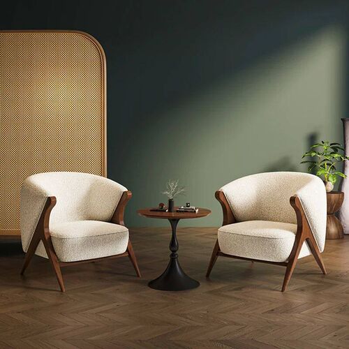 Reading Velvet Modern Chair Table Set Luxury Italian Design