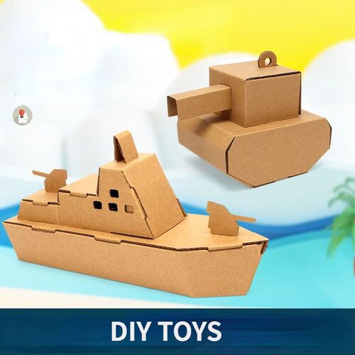 Children Handmade DIY Painting Christmas Biscuit House Festi