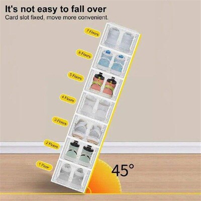Acrylic Shoe Box Transparent Stackable Shoe Storage Boxes