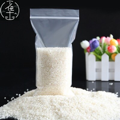 100pcs Clear Zip Lock Bags Thick Ziplock Plastic Small packi