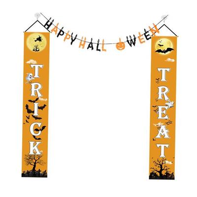 Halloween Couplet Flag Hanging Party SupLplies Mall Haunted