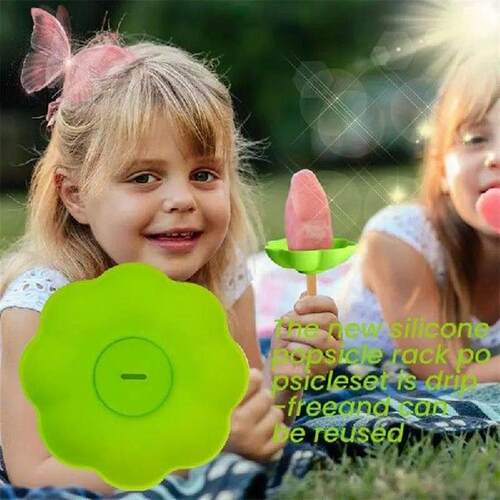Popsicles Drip Catcher For Kids Reusable Silicone Popsicles
