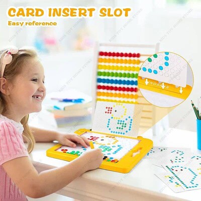 Magnetic Drawing Board for Kids Large Dinosaur  Dot  with  B