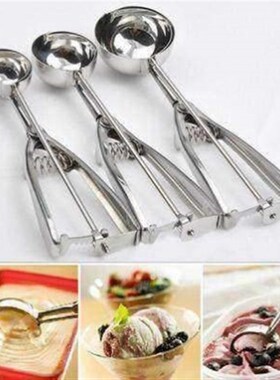 。3 size stainless steel  ice cream scoop cookie dis