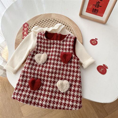 Retro Chinese Style Princess Dress for 05 Years Old Girls Wi