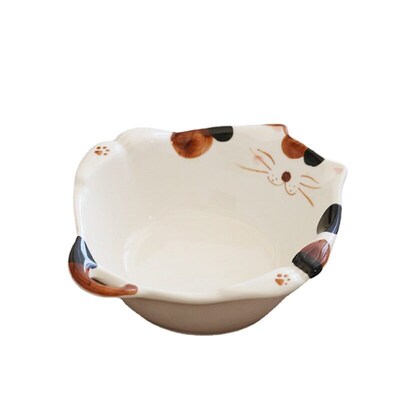 Meal Bowl Cartoon Underglaze Color Breakfast Rice Bowl High