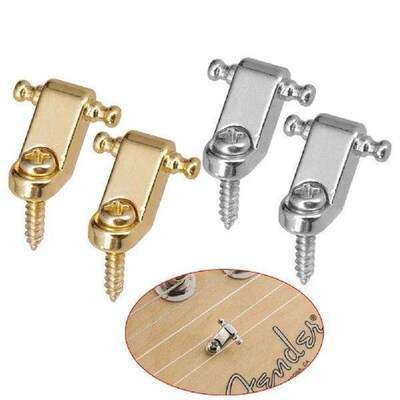 2pcs Guitar String Retainers with Screws for Fender Strat
