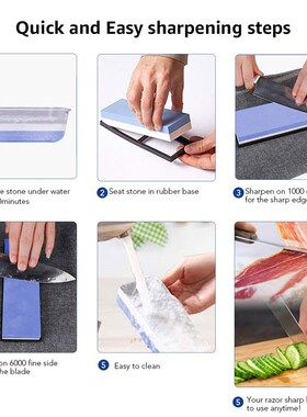 Knife Sharpener Whetstone Sharpening Stones Grinding Stone W