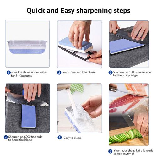 Knife Sharpener Whetstone Sharpening Stones Grinding Stone W